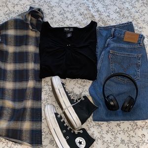 Black long sleeve shirt